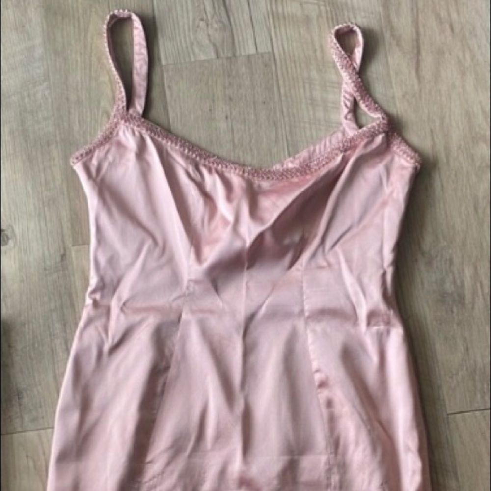 NWOT House of CB Camilla Pink Rhinestone Midi Dress - Picture 9 of 13